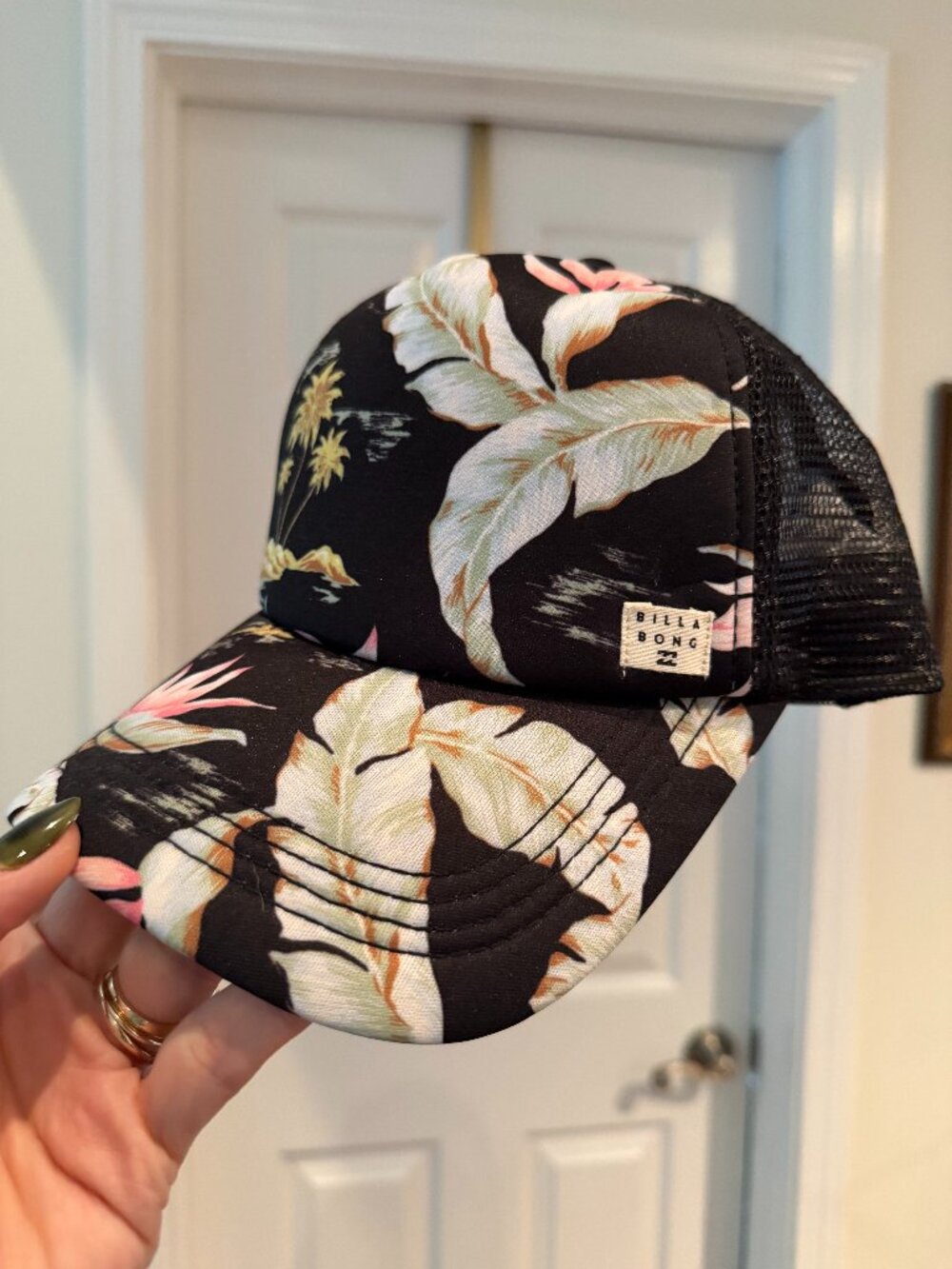 Billabong Heritage Mashup Tropical Floral Trucker Snapback Hat
